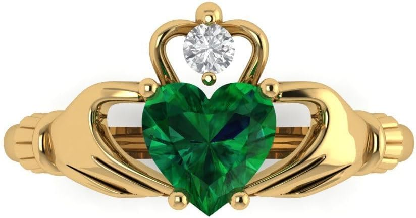 1.06 cttw Emerald 14K Yellow Gold