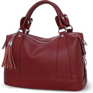 HESHE Womens Genuine Leather Purse