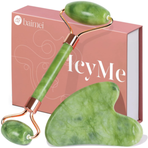 BAIMEI IcyMe Gua Sha & Jade Roller Facial Tools Face Roller