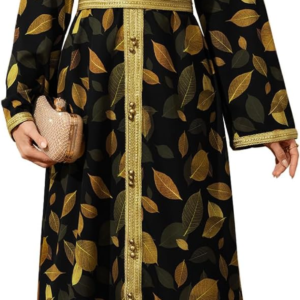 Embroidery Abayas for Women Muslim