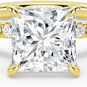MSBLUE® Moissanite Engagement Ring