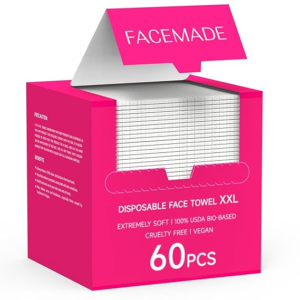 FACEMADE 60 Count XXL Disposable Face Towels