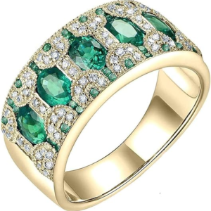 Gold Beautiful Natural Emerald