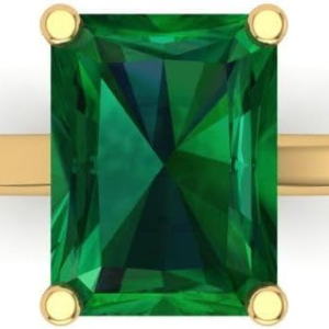 Gold Solitaire Ring for Women