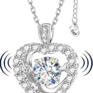 HMJ Diamond Floating Necklace for Women