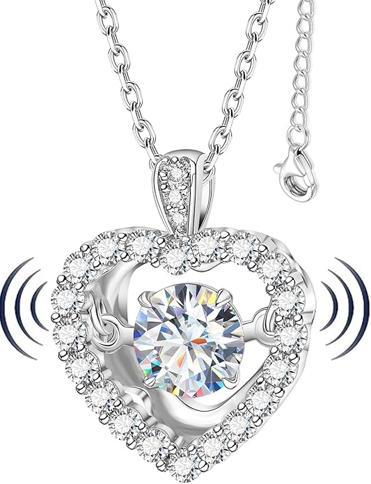 HMJ Diamond Floating Necklace for Women