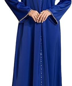 Hand-Beaded Abaya Dress for Women