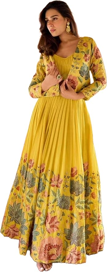 Indian Women Chinon Silk