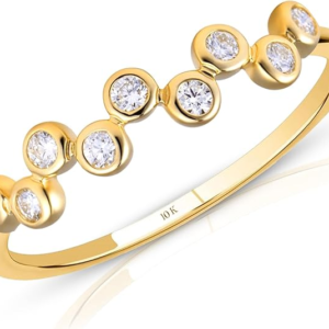 MAX + STONE Dainty 10K Yellow Gold Diamond