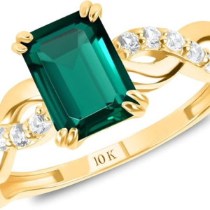 MAX + STONE Solid 10K Gold Gemstone Rings