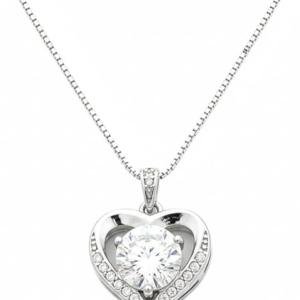 Pierre Lorren 2.8 ctw Heart Pendant Diamond
