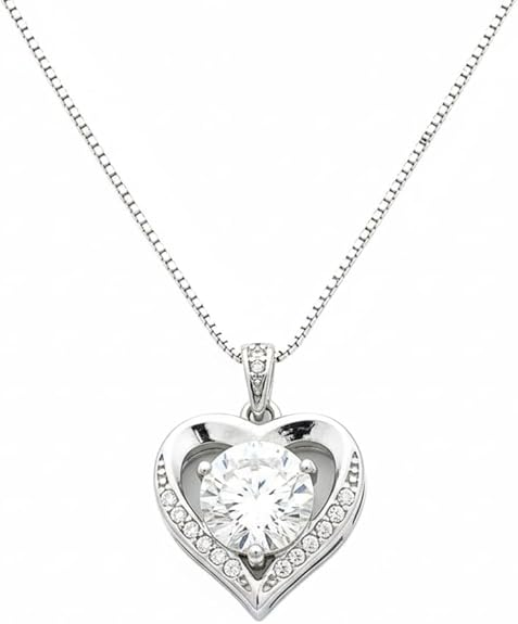Pierre Lorren 2.8 ctw Heart Pendant Diamond