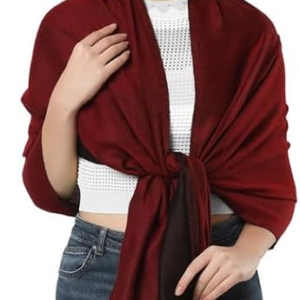 Ultra fine Wool Tensil (Pashmina) Super Soft Reversible Stole Shawl Scarf Wrap for Women
