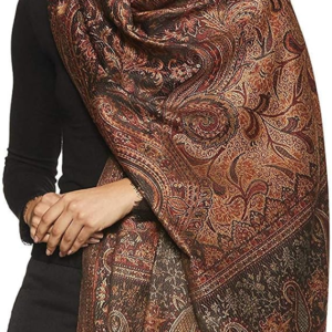 Weavers Villa Women's Pashmina Wool Blend Indian
